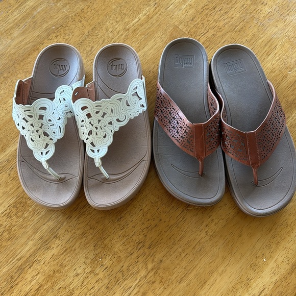 2 pair women’s fitflops size 10 - Picture 4 of 7